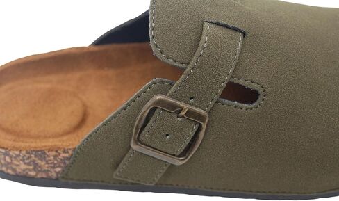 Women's Suede Clog Slippers Slip-On Flat Shoes Adjustable Comfortable Outdoor Shoes for Women Sizes 5-10 in Saudi Arabia
