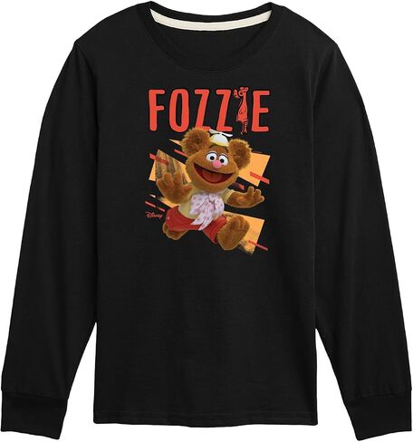تي شيرت Disney Muppet Babbies - Baby Fozzie - تي شيرت برسومات بأكمام طويلة للأطفال والشباب in Saudi Arabia