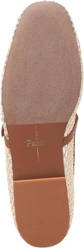 Linea Paolo - Monet - Womens Raffia and Nappa Leather T-Strap Flats in Saudi Arabia