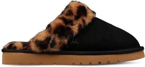 mykos Women's Lia Suede Slip-On Scuff Slipper - Cozy Sheepskin Cuff - Fashionable, Comfortable for Lounging and Casual Wear in Saudi Arabia