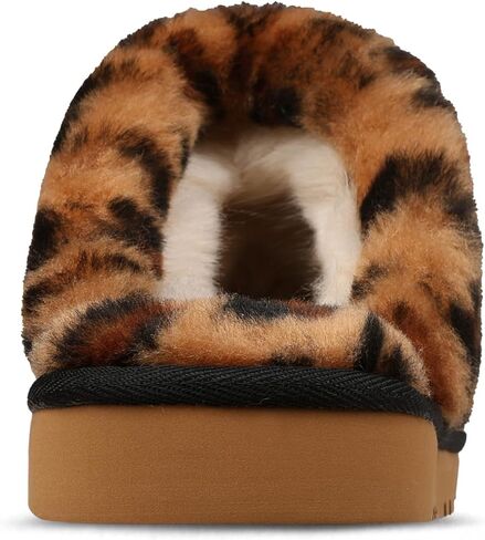 mykos Women's Lia Suede Slip-On Scuff Slipper - Cozy Sheepskin Cuff - Fashionable, Comfortable for Lounging and Casual Wear in Saudi Arabia
