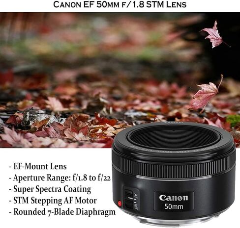 Canon EOS 90D DSLR Camera with Canon 18-135mm/ EF 50mm f/1.8 STM/EF 75-300mm f/4-5.6 III + 420-800mm f/8.3 HD Telephoto Zoom Lenses+TTL Flash+Backpack+Deluxe Accessory Bundle (Renewed), Black in Saudi Arabia
