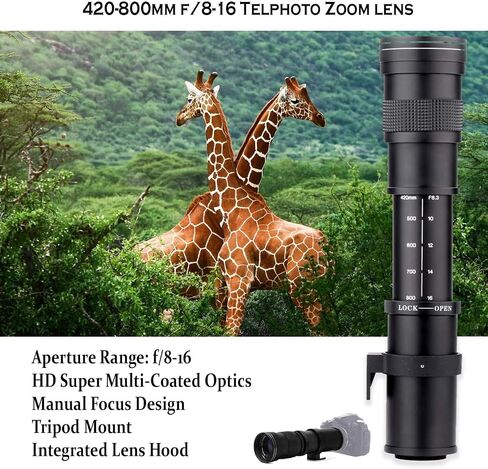 Canon EOS 90D DSLR Camera with Canon 18-135mm/ EF 50mm f/1.8 STM/EF 75-300mm f/4-5.6 III + 420-800mm f/8.3 HD Telephoto Zoom Lenses+TTL Flash+Backpack+Deluxe Accessory Bundle (Renewed), Black in Saudi Arabia