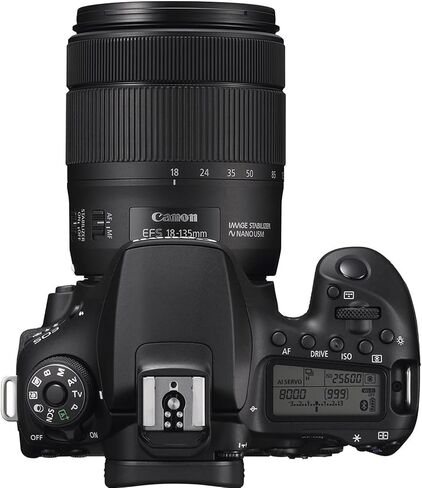 Canon EOS 90D DSLR Camera with Canon 18-135mm/ EF 50mm f/1.8 STM/EF 75-300mm f/4-5.6 III + 420-800mm f/8.3 HD Telephoto Zoom Lenses+TTL Flash+Backpack+Deluxe Accessory Bundle (Renewed), Black in Saudi Arabia