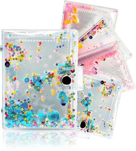 Mini Photo Album for Fujifilm Instax Mini Film, ldeal for Polaroid 2x3 Instant Photos Album, Kpop Photocard Binder, Kids Small Photo Album Birthday Gifts, 32 Pockets, Shiny Color Scheme (Blue) in Saudi Arabia
