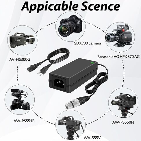 4 دبوس XLR مزود طاقة 12 فولت، 12 فولت 5 أمبير مزود طاقة مع 4 دبوس XLR لكاميرات Power Pro، Sony PMW F5 F3، Zaxcom، باناسونيك in Kuwait