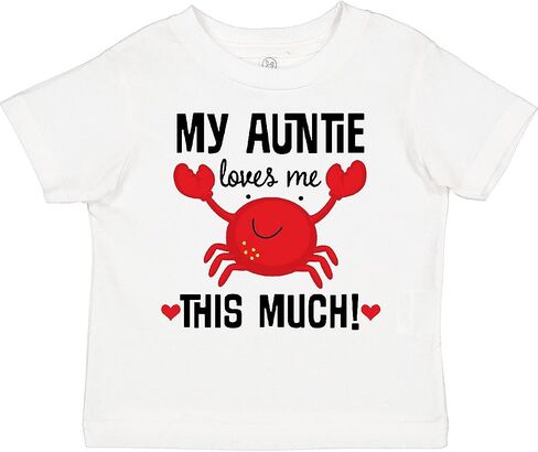 inktastic My Auntie Loves Me Nephew Toddler T-Shirt in Saudi Arabia