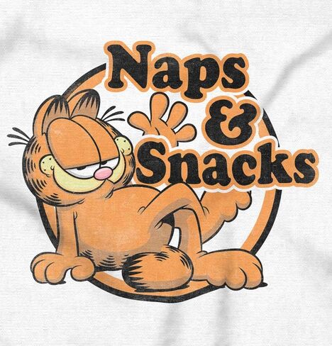 Brisco Brands Funny Garfield Cartoon Naps N Snacks رومبير للأطفال الأولاد والبنات in Kuwait