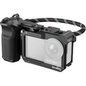 مقبض تصوير الشارع الصغير لـ DJI Osmo Action 5 Pro/ 4/3، إطلاق سريع، زر الغالق، حذاء بارد، حزام معصم، فتحة ملولبة 1/4، حامل مقبض الكاميرا لأقفاص DJI OEM - 5826 in Kuwait