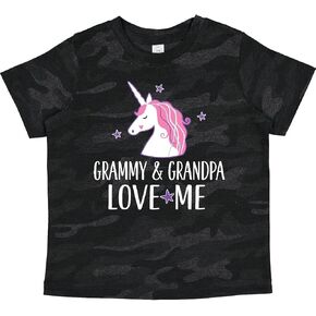 تي شيرت للأطفال الصغار من Inktastic Grammy and Grandpa Love Me Girl Unicorn in Kuwait