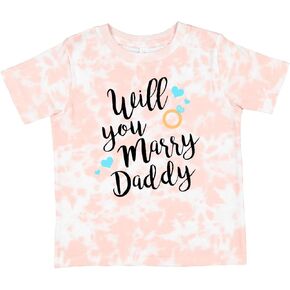 تي شيرت مطبوع عليه عبارة Will You Marry Daddy-Ring للأطفال الصغار من Inktastic in Kuwait