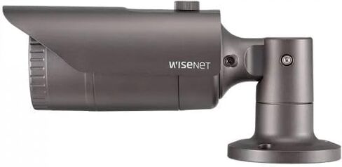 كاميرا Hanwha QNO-7012R 4MP IR BLC WDR SSDR شبكة خارجية H.265 PoE مع عدسة بؤرية ثابتة 2.8 مم، ألومنيوم رمادي داكن in Saudi Arabia