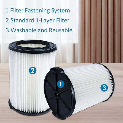 2 Pack vf4000 filter for ridgid shop vac，Standard Wet/Dry vacuum filter replacement Vf4000 Compatible with RIDGID Vacs Wet Dry 5-20 Gallon&6-9 Gallon Husky Vacuum in Saudi Arabia