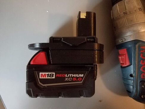 New life Adapter to use with Bosch 18v Nicad tools to M18 Milwaukee Batteries in Saudi Arabia
