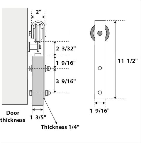 سارتودورس لوسيا 1299 | باب حظيرة داخلي منزلق فردي مع مرآة، من الخشب الصلب، 24 × 96، أبيض، طراز حديث | الأجهزة متضمنة in Kuwait