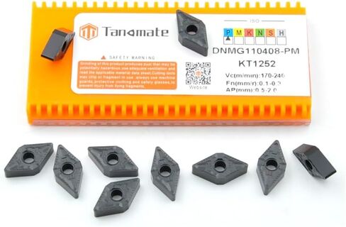 DNMG332 Dnmg110408-PM إدراجات كربيد CNC مطلية بـ CVD لأداة تحول المخرطة، 10 قطع in Kuwait