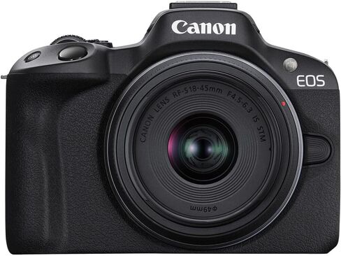 Canon EOS R50 Mirrorless Camera | 24.2MP APS-C, 4K 30p Video, Dual Pixel AF II, 15fps Burst, Vari-Angle Screen, Beginner Vlogging Camera (5811C002) + LP-E17 Battery + Canon Shoulder Bag + 64GB Card in Saudi Arabia