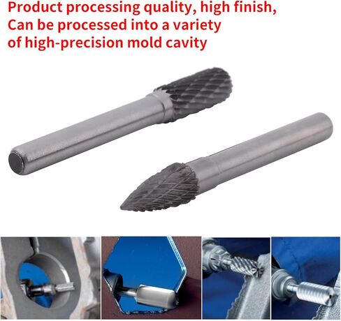 مجموعة أدوات طحن الصلب التنغستن، ملفات متعددة الاستخدامات لصناعة القوالب والفنون - لعمال أحواض بناء السفن والإصلاح [10 مم] in Kuwait