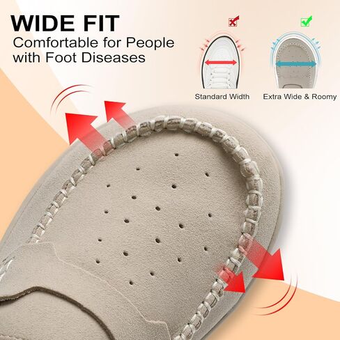 BARERUN Wide Slip on Shoes for Women Suede Mules Clogs Potato Shoes Barefoot Nurse Work Garden Travel Dress Flat Slippers Casual Indoor Outdoor Slides in Kuwait