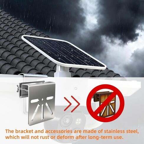 Gutter Mount for Eufy Eolocam S340/E30, Stainless Steel Security Camera Bracket (Silvery2) in Kuwait