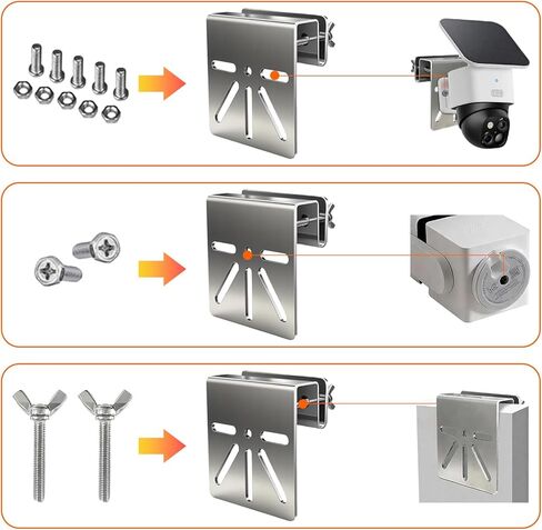 Gutter Mount for Eufy Eolocam S340/E30, Stainless Steel Security Camera Bracket (Silvery2) in Kuwait