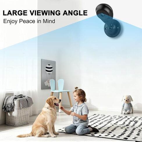 2025 Upgraded Indoor Security Mini Camera，HD Nanny Cam for Home Security ，WiFi Camera Wireless Surveillance, Motions Detection Auto Night Vision.for Home/Pet/Baby/Office Remote Viewing in Saudi Arabia