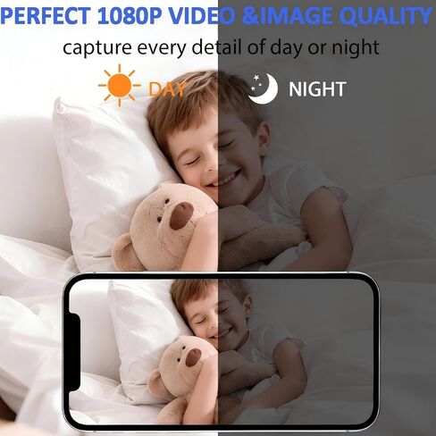 2025 Upgraded Indoor Security Mini Camera，HD Nanny Cam for Home Security ，WiFi Camera Wireless Surveillance, Motions Detection Auto Night Vision.for Home/Pet/Baby/Office Remote Viewing in Saudi Arabia