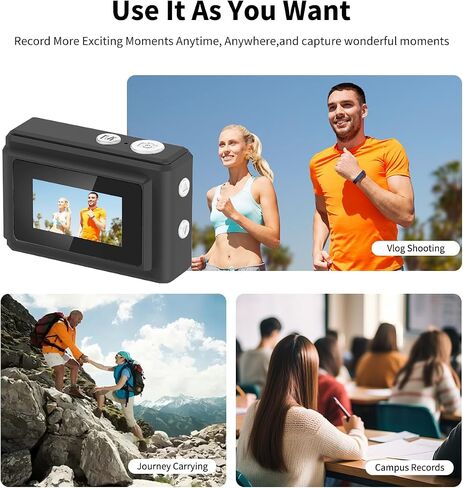 Little Finger Camera Size for All Ages Portable and Fun It can be Connected to Both Computer and Mobile Phone and it Comes with a TF Card (Black) in Saudi Arabia