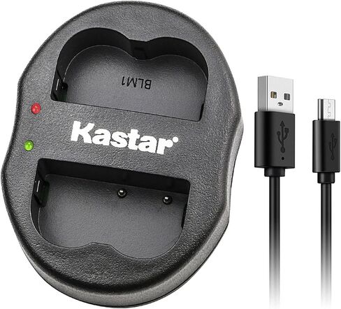 شاحن USB مزدوج Kastar لأوليمبوس BLM-1 BLM-01 PS-BLM1، أوليمبوس C-5060wide Camedia C-5060 Wide Zoom C-7070 Camedia C-8080 Wide Zoom Olympus E-1 E-3 E-30 Olympus EVOLT E-300 E-330 E-500 E-510 E-520 in Saudi Arabia