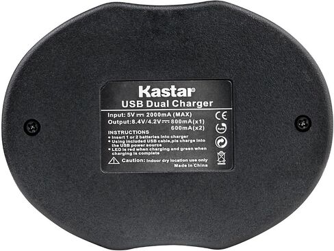 شاحن USB مزدوج Kastar لأوليمبوس BLM-1 BLM-01 PS-BLM1، أوليمبوس C-5060wide Camedia C-5060 Wide Zoom C-7070 Camedia C-8080 Wide Zoom Olympus E-1 E-3 E-30 Olympus EVOLT E-300 E-330 E-500 E-510 E-520 in Saudi Arabia