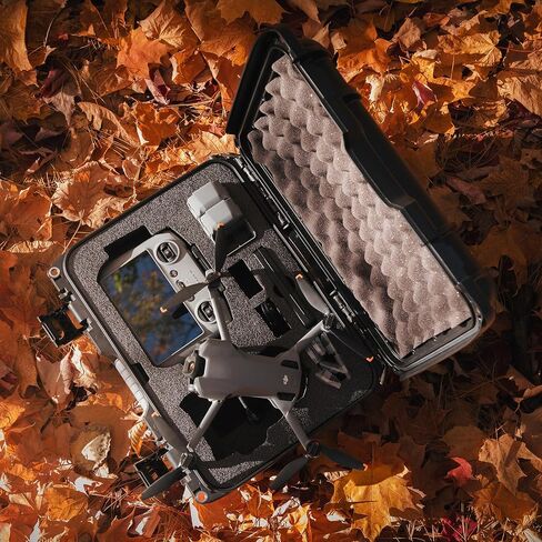 NANUK 915 DJI™ Mini 5 Pro Fly More Combo Plus - Waterproof Hard Case with Drone Foam Insert, Crushproof, Portable Travel Case, Made in Canada – Orange (15.8" x 12.1" x 6.8") in Saudi Arabia