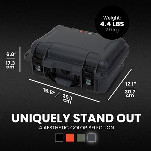 NANUK 915 DJI™ Mini 5 Pro Fly More Combo Plus - Waterproof Hard Case with Drone Foam Insert, Crushproof, Portable Travel Case, Made in Canada – Orange (15.8" x 12.1" x 6.8") in Saudi Arabia