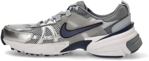 Nike V2K Run Shoes (HJ4497-002, Wolf Grey/Cool Grey/White/Midnight Navy) Size 8.5 in Saudi Arabia