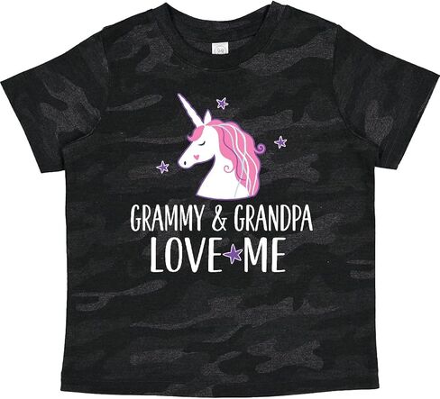 تي شيرت للأطفال الصغار من Inktastic Grammy and Grandpa Love Me Girl Unicorn in Kuwait