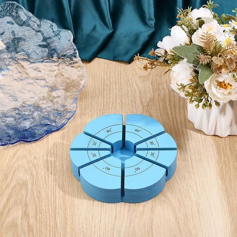 BENECREAT 30° Adjustable Pine Wood Stained Glass Jig, Yellow 3D Glass Soldering Tool for Stained Glass Projects and Artistic Creations, Slot: 4.5~5mm in Saudi Arabia