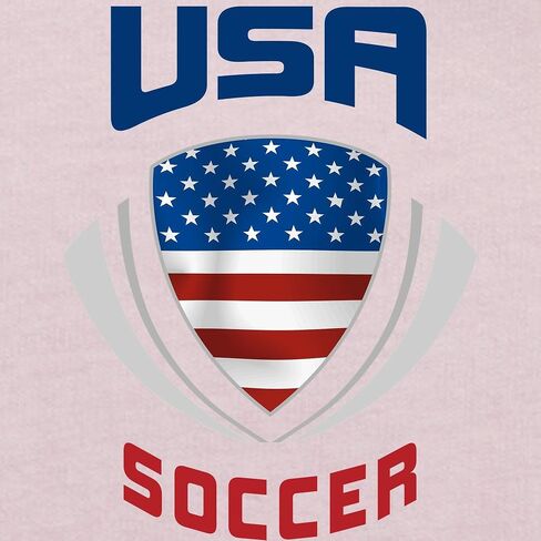 تي شيرت CafePress Soccer Crest USA باللون الأزرق للأطفال الصغار in Kuwait