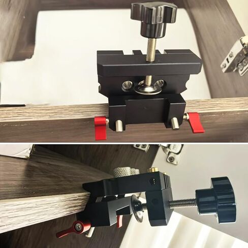 Adjustable Self Centering Doweling Jig,3-in-1 Woodworking Dowel Jig,L/T Shaped Woodworking Creates Edge,6/10mm x 3 Drill Guide Bushings,6/8/10mm Drill Bits and Stop Collars in Kuwait