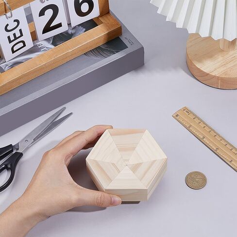 BENECREAT Wood 3D Glass Soldering Jig, Pentagon Stained Glass Succulent Soldering Jig 3D Soldering Tool for Precise Welding, DIY Glass Art Projects in Saudi Arabia