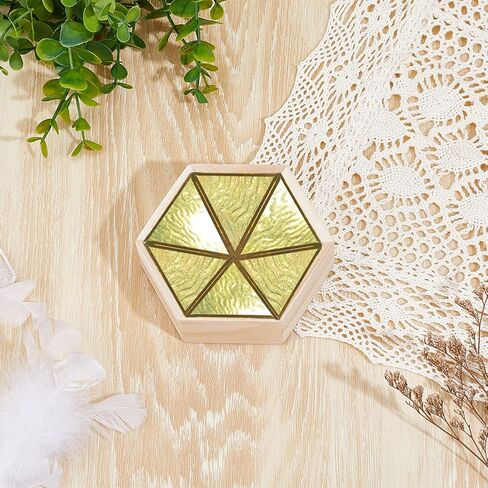 BENECREAT Wood 3D Glass Soldering Jig, Pentagon Stained Glass Succulent Soldering Jig 3D Soldering Tool for Precise Welding, DIY Glass Art Projects in Saudi Arabia