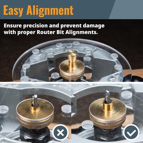 POWERTEC 73059 Spiral Router Bit and Router Subbase Centering Pin Set | Up Cut Solid Carbide CNC Router Bit in Saudi Arabia