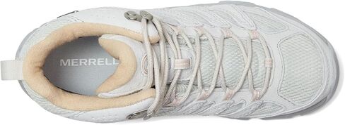 حذاء المشي لمسافات طويلة Moab 3 MID المقاوم للماء للنساء من Merrell، رمادي فابور، 8.5 in Saudi Arabia