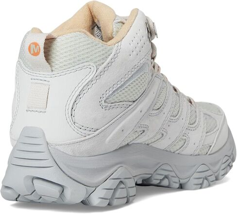 حذاء المشي لمسافات طويلة Moab 3 MID المقاوم للماء للنساء من Merrell، رمادي فابور، 8.5 in Saudi Arabia