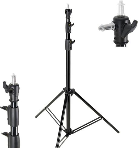 حامل إضاءة ألومنيوم خفيف للغاية Godox 240F | 94.5 بوصة (2.4 م) أقصى ارتفاع، حمولة 4.4 رطل | صغير الحجم 26.8 بوصة مطوي | مثالية لمصابيح Speedlight ومصابيح LED الصغيرة والمظلات | مع حامل عالمي 1/4 بوصة - 20 و5/8 بوصة in Saudi Arabia