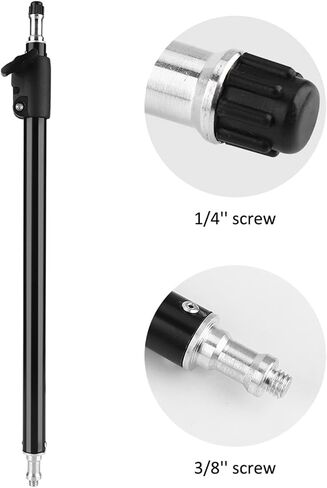 Photography Studio 45-74cm Adjustable Extension Rod Stick Pole for Light Microphone Arm Stand Bracket Extension Rod DualPurpose 3 8 1 4 Screw Head Adjustable Length 45cm to 74cm in Saudi Arabia