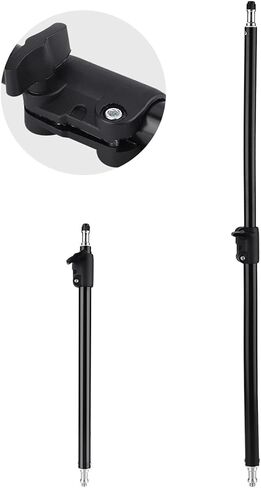 Photography Studio 45-74cm Adjustable Extension Rod Stick Pole for Light Microphone Arm Stand Bracket Extension Rod DualPurpose 3 8 1 4 Screw Head Adjustable Length 45cm to 74cm in Saudi Arabia