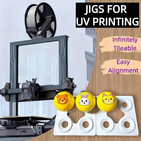 UV Printer Golf Ball Jig, Golf Ball Jig Compatible with Eufymake UV Printer E1, Gol Ball UV Printing for Batch Jobs&Big Orders in Kuwait