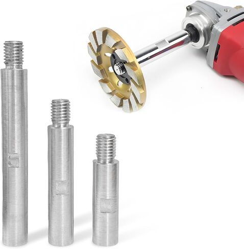 3PCS Rotary Extension Shaft Set, 3in/3.9in/5.5in Angle Grinder Extension Connecting Rod, M14 Thread Backing Plate Extender Shaft Adapter for Rotary Polisher Car Polishing in Saudi Arabia