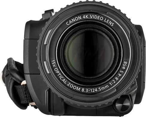مجموعة كاميرا الفيديو Canon XA70 PAL بدقة 4K UHD / 25p مع بطاقتي ذاكرة سعة 128 جيجابايت + سماعات رأس استريو احترافية + حامل ثلاثي القوائم + حقيبة حمل + ضوء LED + مسجل ميكروفون لاسلكي رقمي صغير الحجم لشخصين in Kuwait