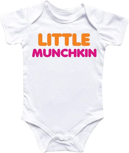 Little Munckin Donut - Baby Boy Girl Clothes Infant Bodysuit Funny Cute Newborn in Saudi Arabia
