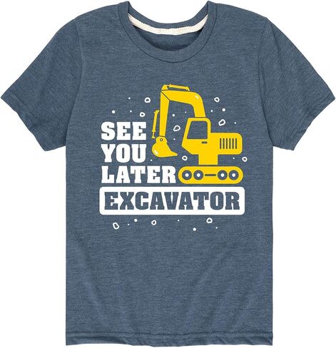 تي شيرت كاجوال بأكمام قصيرة من Country Casuals See You Later Excavator - للأطفال الصغار in Saudi Arabia